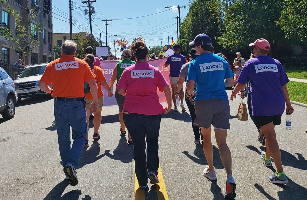 Lenovo Celebrates LGBTQ Employees in Durham Pride Parade