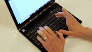 Adaptive Virtual Keyboard Makes Yoga Book Smarter, More Inclusive