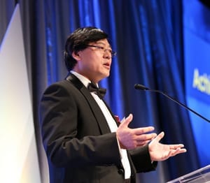 Lenovo Chairman and CEO Yang Yuanqing (above) was awarded the prestigious Edison Achievement Award, which honors distinguished business executives who have made a significant and lasting contribution to innovation throughout their careers, at a ceremony in San Francisco April 30, 2014. This marked the first time ever that an honoree based outside North America was selected for Edison Awards honors. Also receiving an Edison Achievement Award was Elon Musk, CEO and Product Architect of Tesla Motors and CEO/CTO of Space ExplorationTechnologies (SpaceX). Lenovo also received a gold award in the computers category for its Yoga tablet, and a silver award in the industrial design category for its IdeaCentre Horizon Table PC.