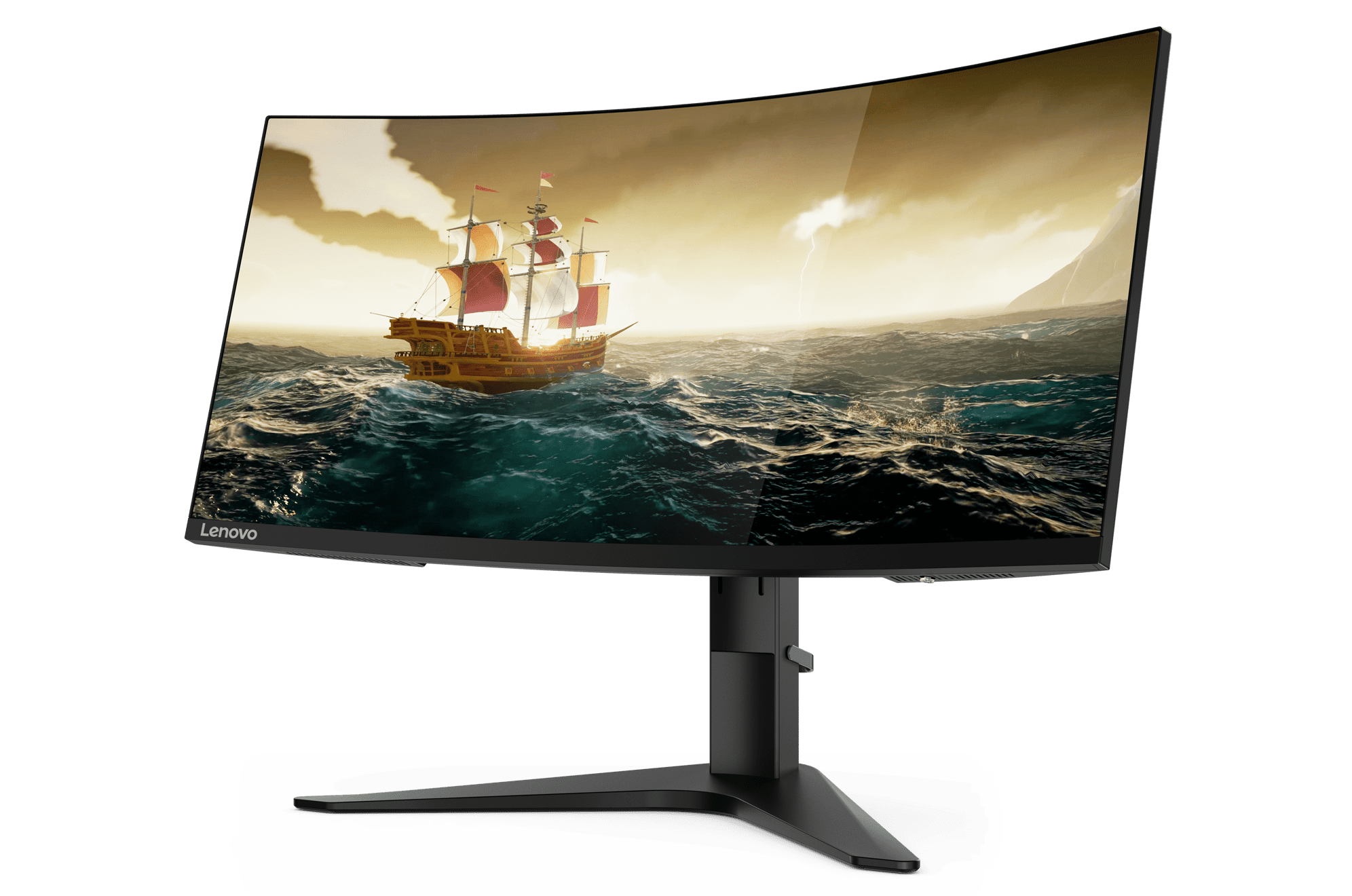 A higher refresh rate on the Lenovo G34w Gaming Monitor (144Hz) minimizes motion blur for natural player movements.