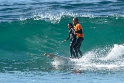 Haben surfing in San Diego