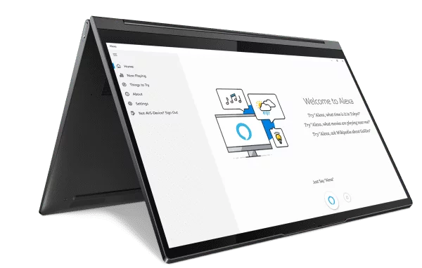 Lenovo Yoga C940 14inch tent with Alexa