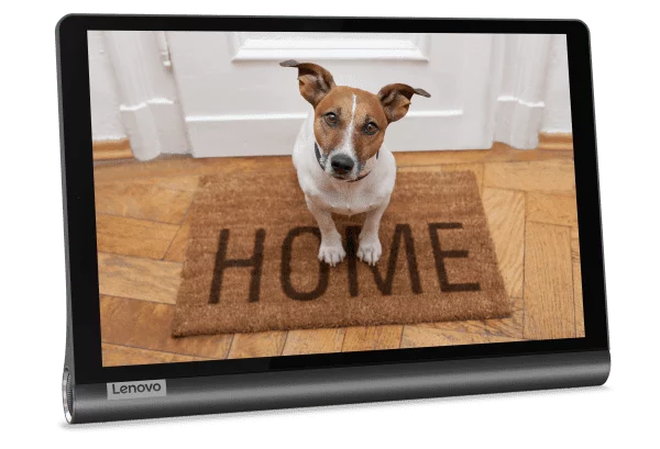 With the Google Assistant’s Ambient Mode, you can transform the new Lenovo Yoga Smart Tab into a beautiful digital photo frame and more.