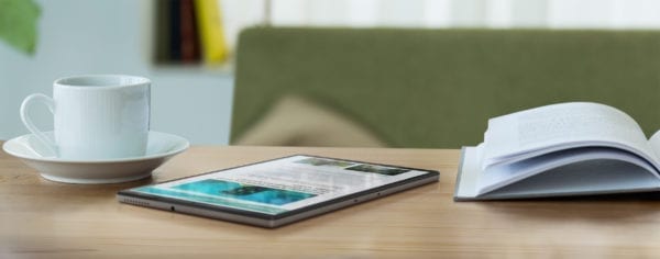 Lenovo Smart Tab 10 Plus at home desk