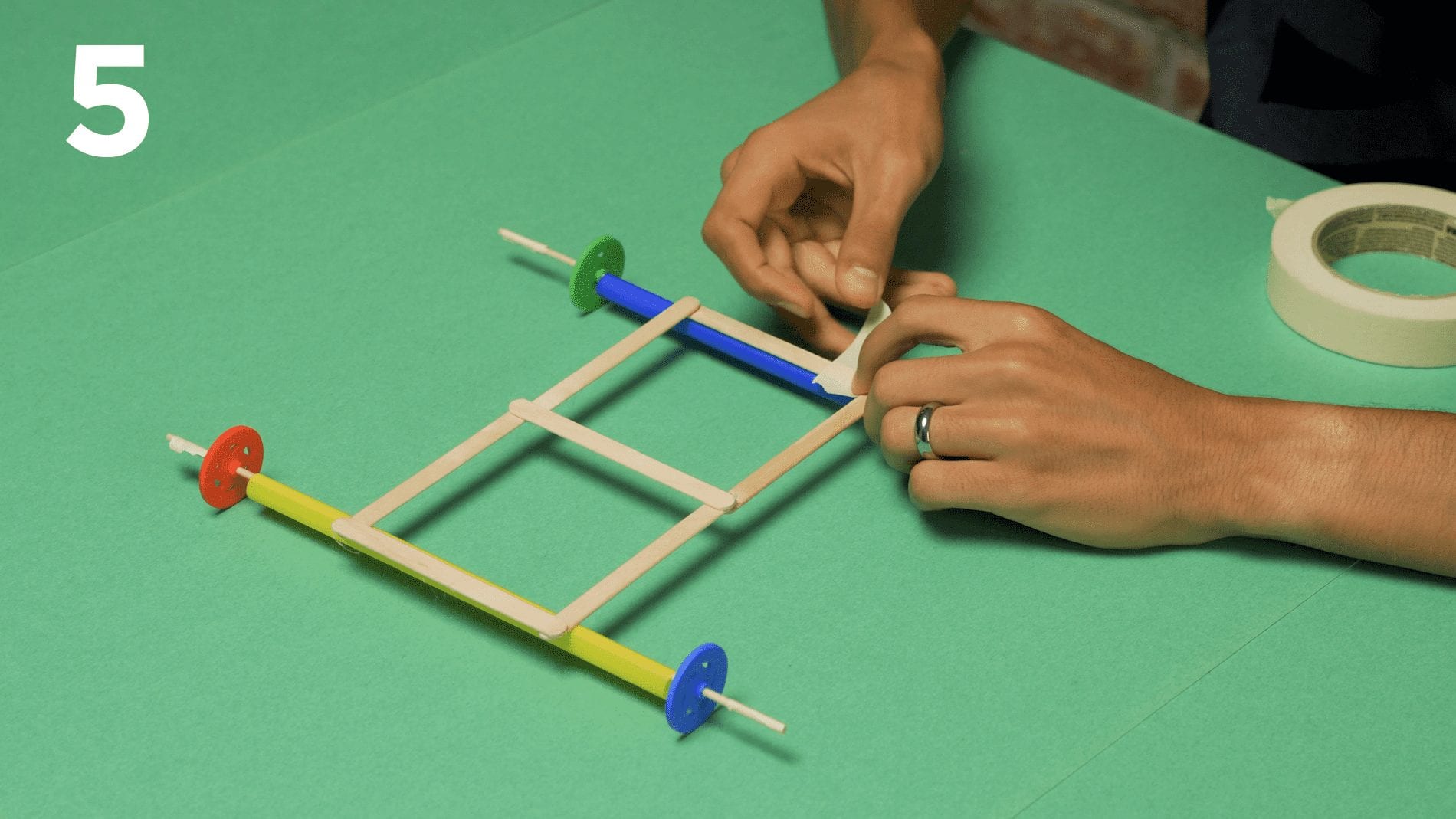 Make a Rubber Band-Powered Car