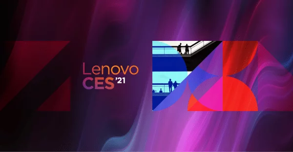 Lenovo CES 2021 stylized banner