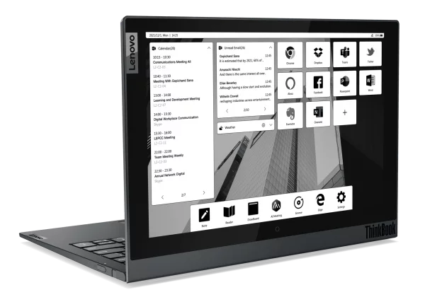 ThinkBook Plus cover screen