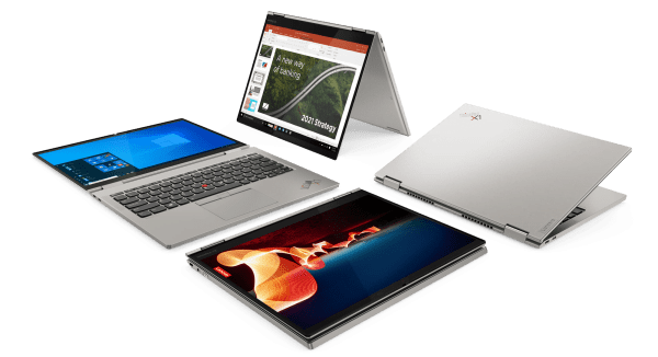 ThinkPad X1 Titanium in multiple modes
