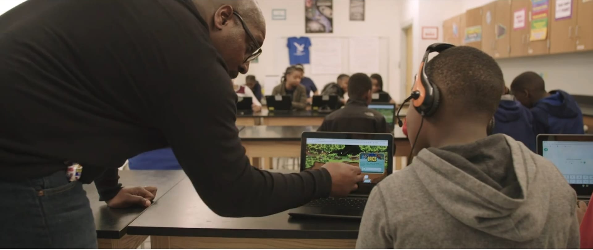 VR technology in classroom