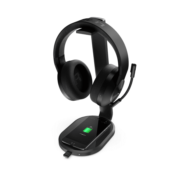 Lenovo Legion S600 Gaming Station_Right_w_Headphones_and_Smartphone