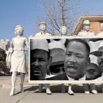 The MLK AR experience seen live on the street.