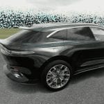 Rendering of an Aston Martin vehicle in a virtual environment.