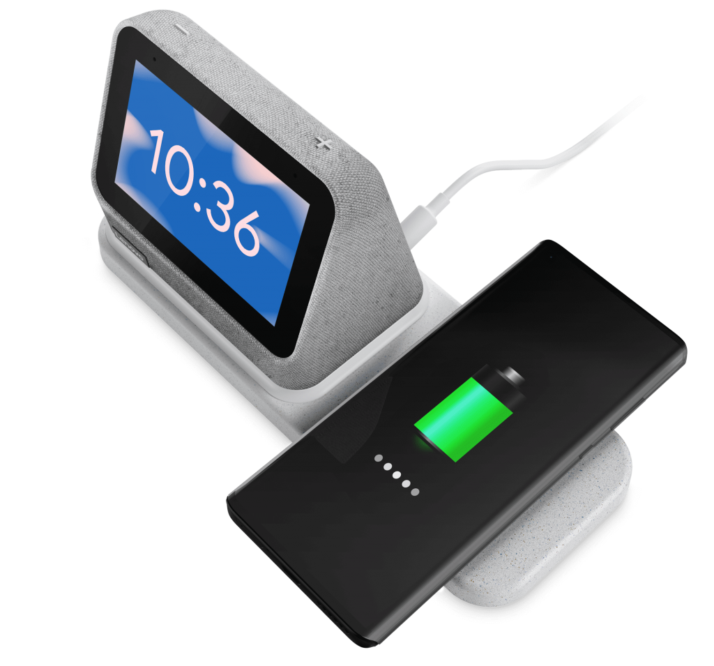 Lenovo Smart Clock 2 with charging dock