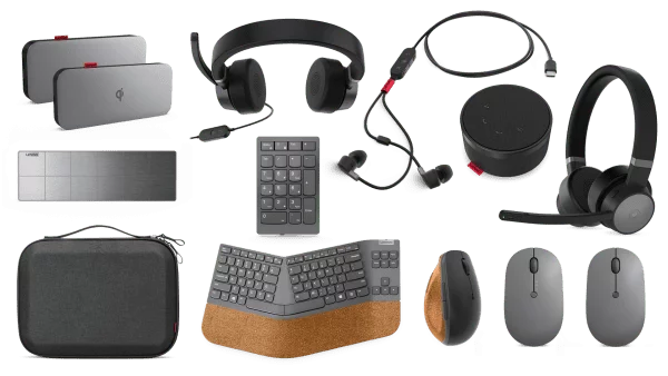 Full set of Lenovo Go accessories