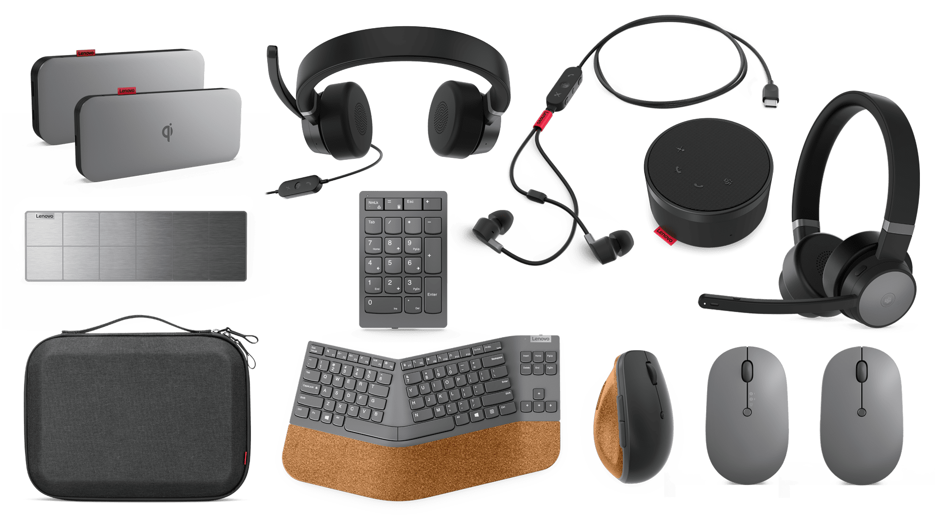 Full set of Lenovo Go accessories