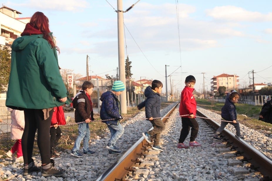 Refugee children in Greece