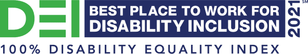 Best place to work for disability inclusion DEI logo image