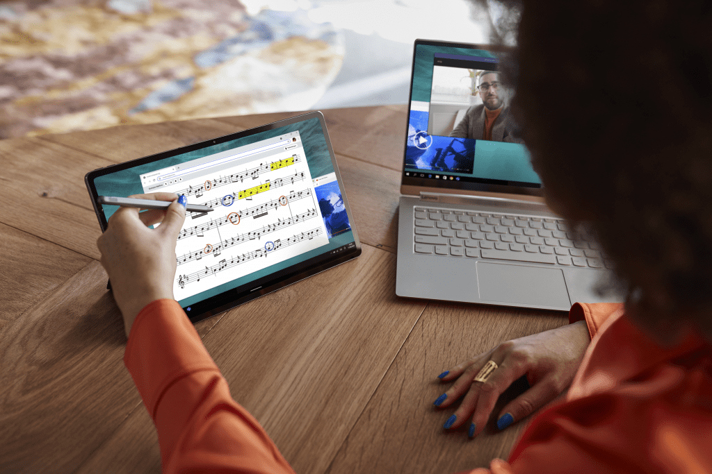 Easily compose your next musical masterpiece with your pen or finger via multi-touch interface
