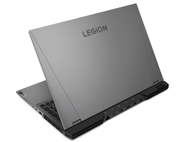 The Lenovo Legion 5i/5 Pro laptop shown in Storm Grey
