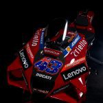 MotoGP bikes with Lenovo sponsorship