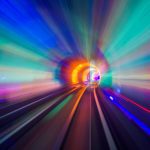 Lenovo brand image - tunnel with blurred colors