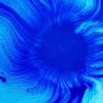 Brand image - blue ink swirl