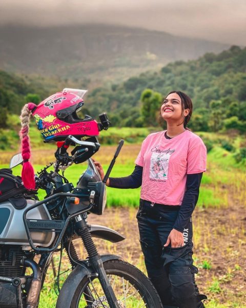 Vishakha and her bike