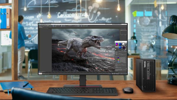 ThinkStation P360 Ultra being used to render 3D visuals