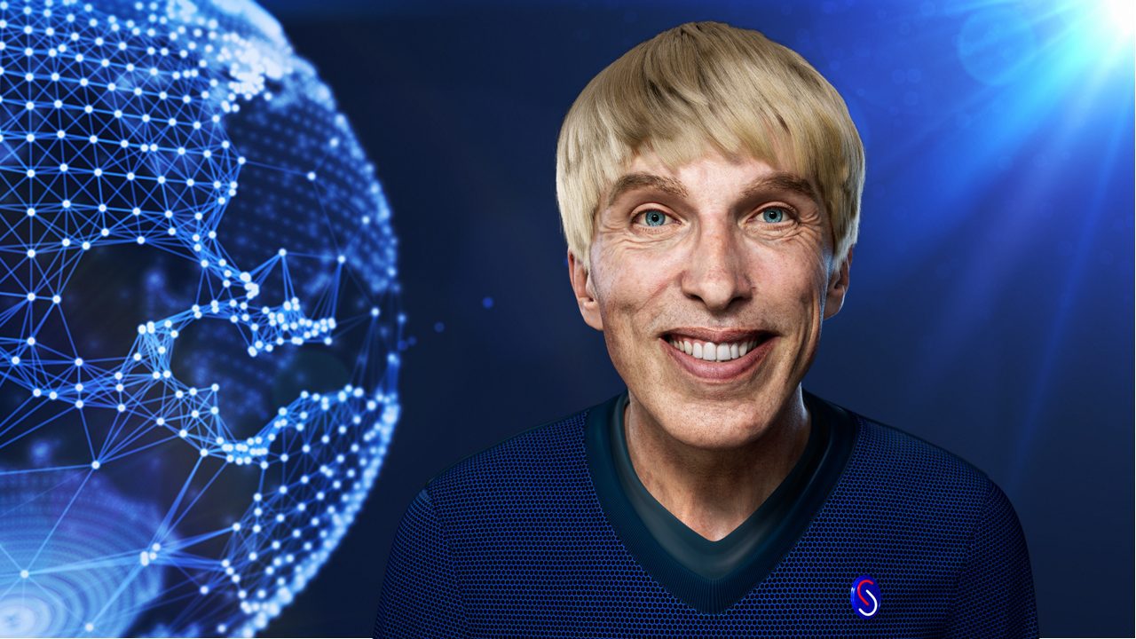 Dr. Peter Scott-Morgan's photorealistic avatar, dubbed Peter 2.0