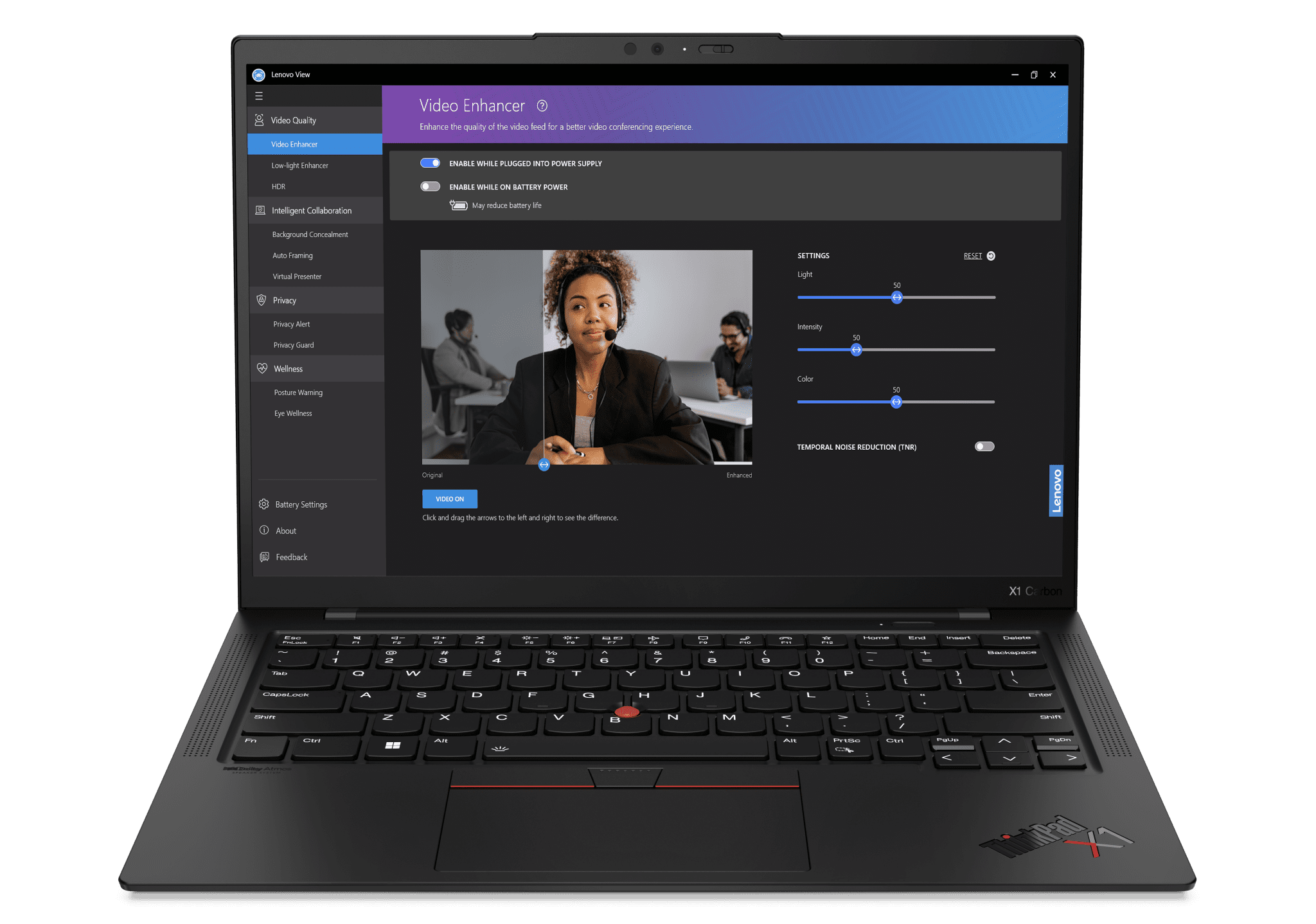 ThinkPad X1, ThinkVision, and Lenovo Go Power Hybrid Working