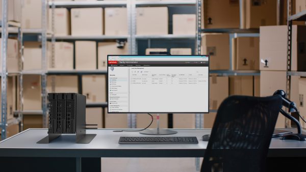 Lenovo solutions in action in a warehouse