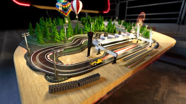 Shot of the track in the ThinkReality VRX F1 Experience