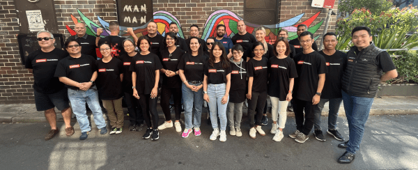 Employees in Sydney, Australia volunteered at a local shelter for people experiencing homelessness.