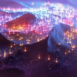 Brand image - Simulated landscape with thousands of data points