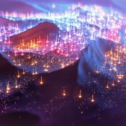 Brand image - Simulated landscape with thousands of data points