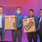 Lenovo team at the launch of the Made-in-India Motherboard