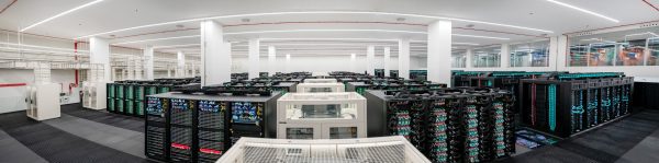 panoramic view of a server room