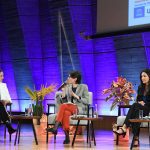 Marine Rabeyrin, on stage at the UNESCO Global Education Coalition