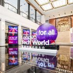 AI for all signage at Tech World Shanghai
