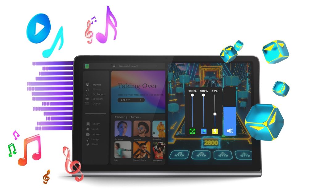 Never miss a beat with Lenovo Tab Plus, a music lover's dream tablet with eight  speakers - Lenovo StoryHub