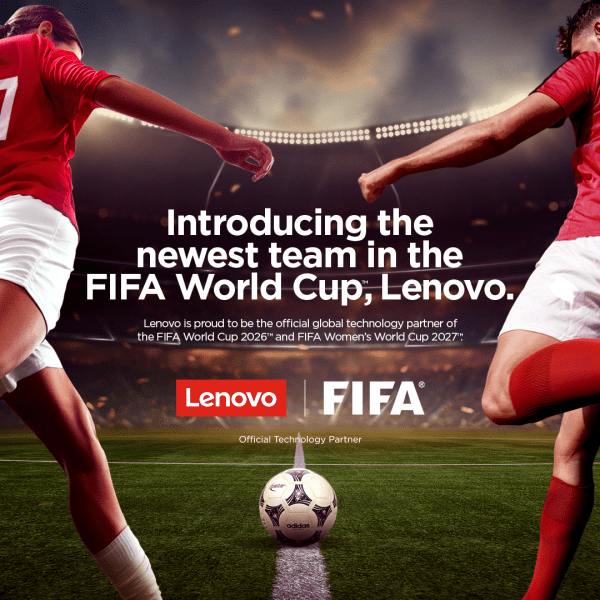 Introducing the newest team in the FIFA World Cup, Lenovo.