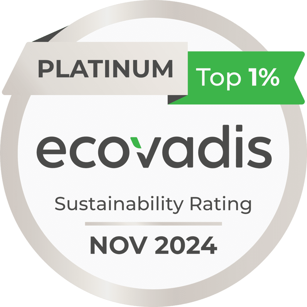 PLATINUM Medal from EcoVadis