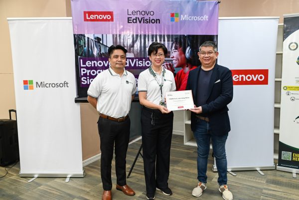 PHINMA team standing with a certificate.